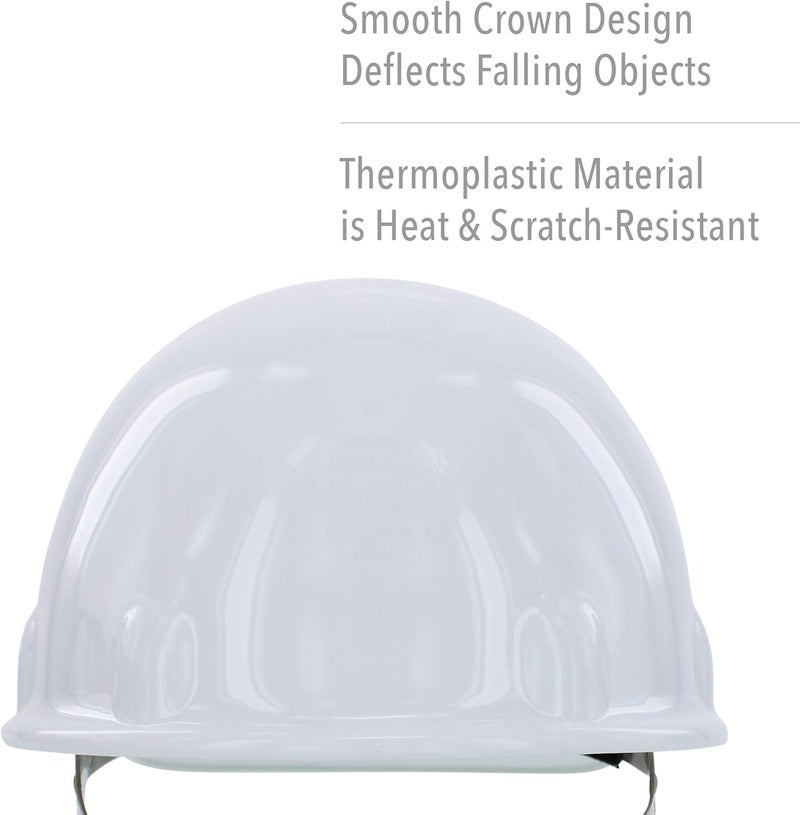 Fibre-Metal by Honeywell SuperEight Thermoplastic Cap-Style Hard Hat with 8-Point Ratchet Suspension, Gray - Image 2