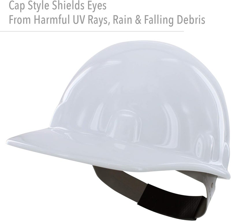 Fibre-Metal by Honeywell SuperEight Thermoplastic Cap-Style Hard Hat with 8-Point Ratchet Suspension, Gray - Image 3