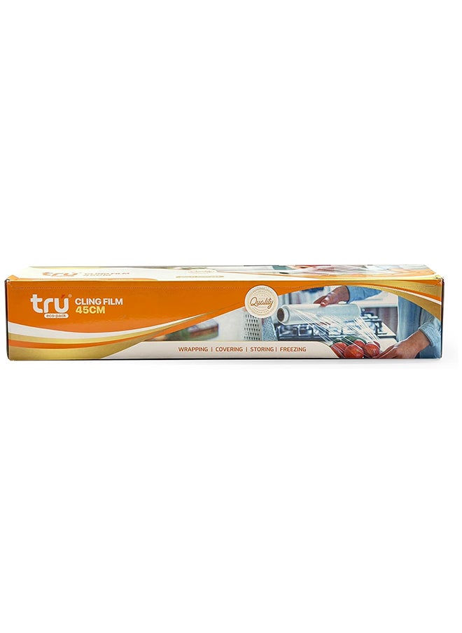 Tru Cling Film - 45cm x 1.5kg 1 Roll x 6 Rolls  - Image 1