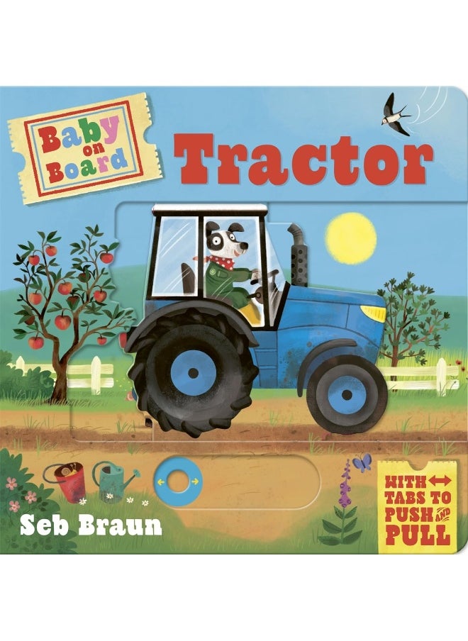 Baby on Board: Tractor: A Push, Pull, Slide Tab Book  - Image 1