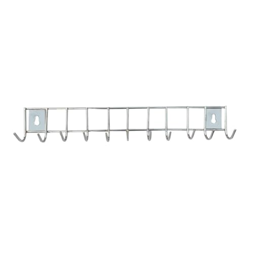 NOHUNT® Steels Wall Mounted Spoon Stand Holder Ladle Hook Multi-Level Hook Rail (12 Hooks) 1pc - Image 1