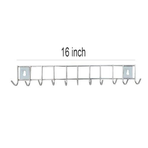 NOHUNT® Steels Wall Mounted Spoon Stand Holder Ladle Hook Multi-Level Hook Rail (12 Hooks) 1pc - Image 4