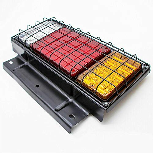 LIMICAR 2PCS 40 LED Trailer Tail Lights Kit with Iron Net Protection Turn Signal Brake Reverse Running Lights, LED Trailer Lights for Isuzu NPR NPR-HD NRR NQR NKR NHR FSR FRR Truck - Image 5