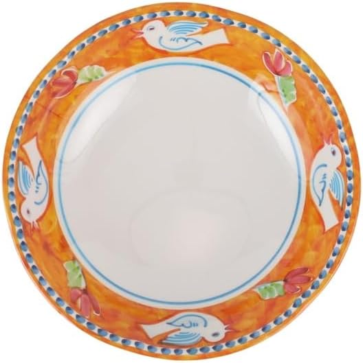 Vietri Vietri Melamine Campagna Uccello Unbreakable Pasta Bowl 875 Plastic Soup Salad Spaghetti Server  - Image 2