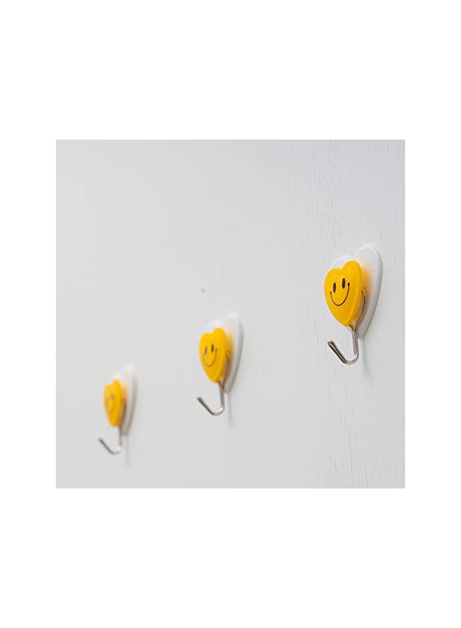 promass 3 Pcs Clip Hook, DC2032 | Self Adhesive Wall Hook | Heavy Duty Waterproof For Bathroom, Kitchen, Coat, Towel, Robe Hanger - Image 4