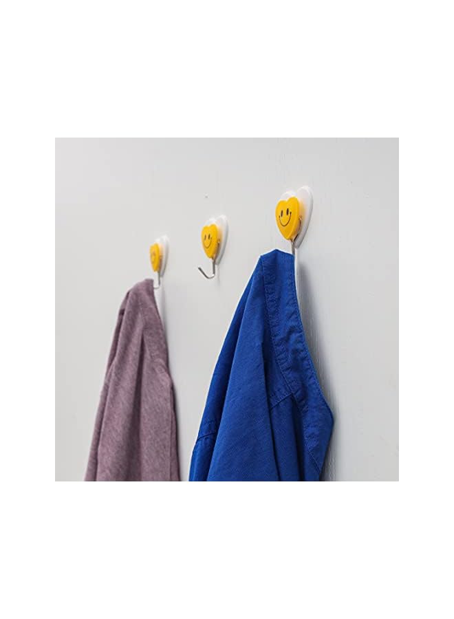 promass 3 Pcs Clip Hook, DC2032 | Self Adhesive Wall Hook | Heavy Duty Waterproof For Bathroom, Kitchen, Coat, Towel, Robe Hanger - Image 2