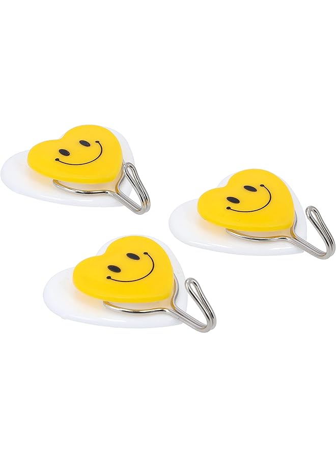 promass 3 Pcs Clip Hook, DC2032 | Self Adhesive Wall Hook | Heavy Duty Waterproof For Bathroom, Kitchen, Coat, Towel, Robe Hanger - Image 1