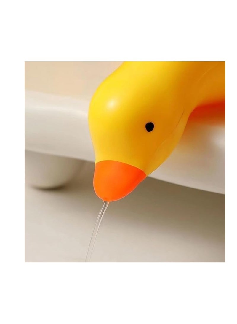 أطباق صابون للحمام - أطباق صابون الحمام لتصريف البط، أطباق صابون الحمام اللطيفة، صندوق صابون كبير للعائلة، حامل صابون لغرفة الاستحمام، حوض استحمام مع فتحة صغيرة لتصريف المياه (اصفر)1 - Image 3