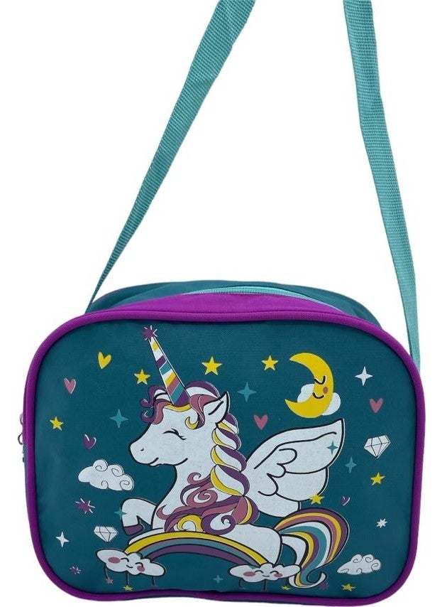 Relaxion - Green Unicorn Primary School Bag with Lunch Box 1340-16 - Image 1