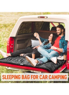 AUTOYSUR 3.2kg 230*160cm Sleeping Bags for Adults, Double Sleeping Bag with 2 Pillows Waterproof Sleeping Bag for Kids 2 Person Cold Weather Sleeping Bags for Family Teens Camping Backpacking Hiking Outdoor  - Image 4