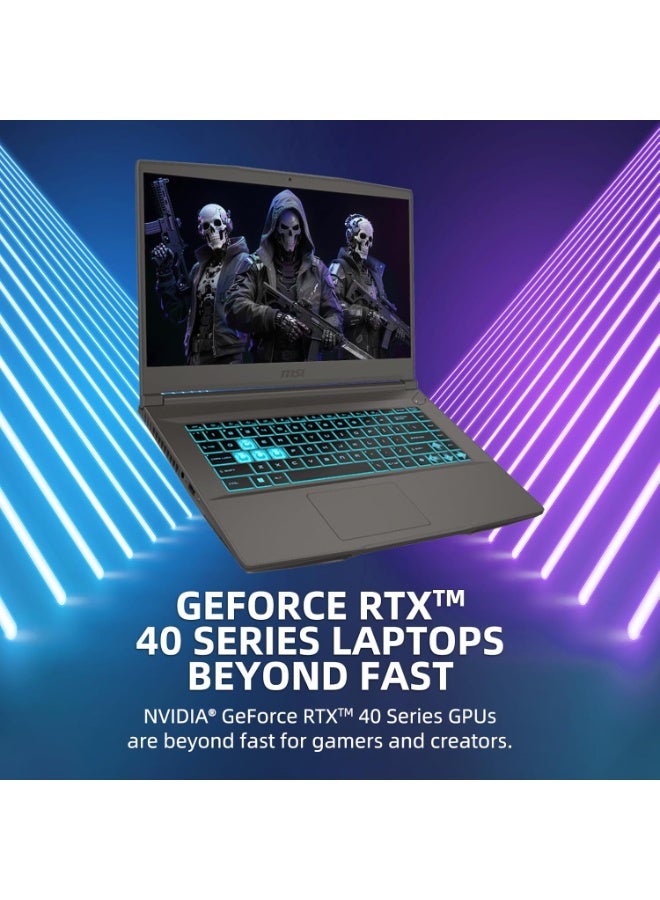 إم اس أي MSI Thin 15 15.6" 144Hz FHD Gaming Laptop | AMD Ryzen 5 7535HS | NVIDIA GeForce RTX 4050 | 64GB DDR5 RAM | 4TB SSD | Windows 11 | Backlit Keyboard | Wi-Fi 6 | Black english black - Image 5