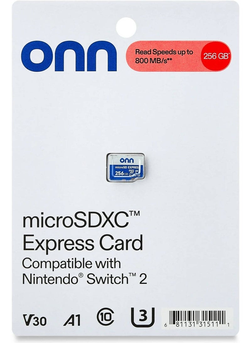 او ان ان بطاقة Nintendo Switch 2 microSDXC Express سعة 256GB، سرعة 800MB/S - Image 1