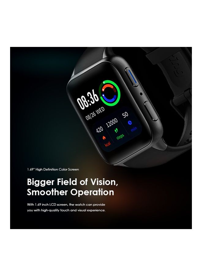Oraimo 300 mAh Watch 2 Plus Smartwatch 1.69 Inch Bluetooth Calling Black - Image 4