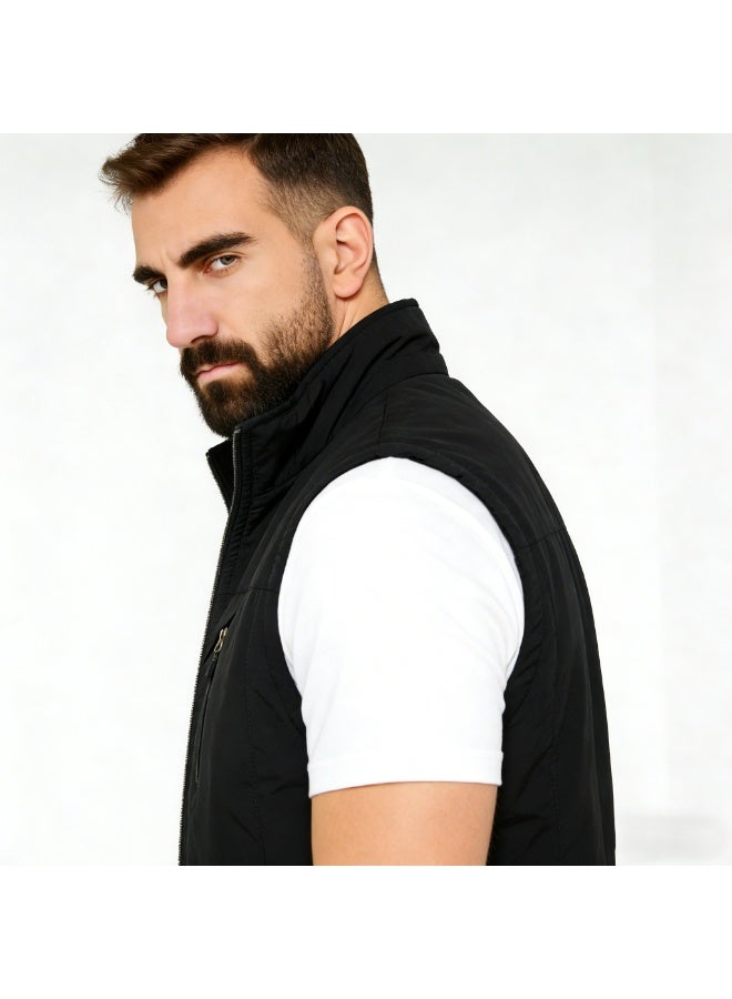Classic New Spring/Summer Outdoor Casual Quick-Dry Vest: Trendy, Stylish, and Minimalist Stand-Collar Photography and Fishing Gilet Jacket - Image 2