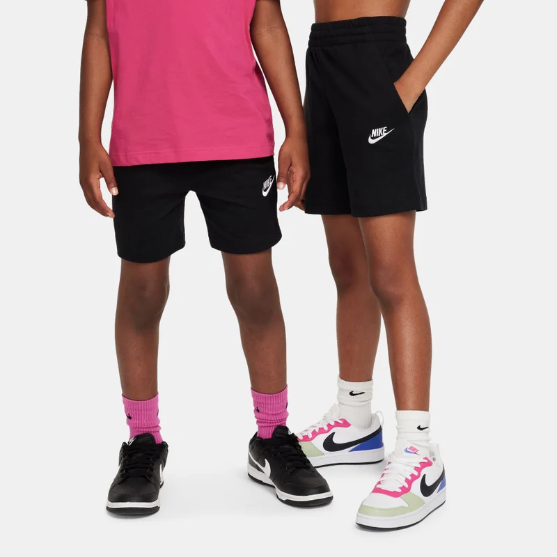 Nike Black Kids' Sportswear Club Knit Shorts (Older Kids)  | Best Price UAE