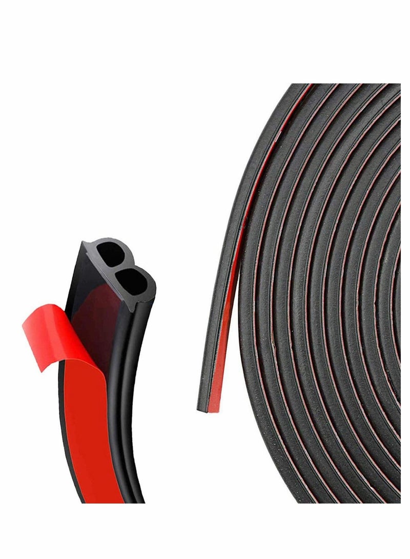SYOSI 32.8 Ft/16 M B Shape Car Door Edge Trim Seal Strip Automotive Rubber Seal Strip Self Adhesive Weatherstrip for Car Window Door Protector Soundproofing  - Image 1