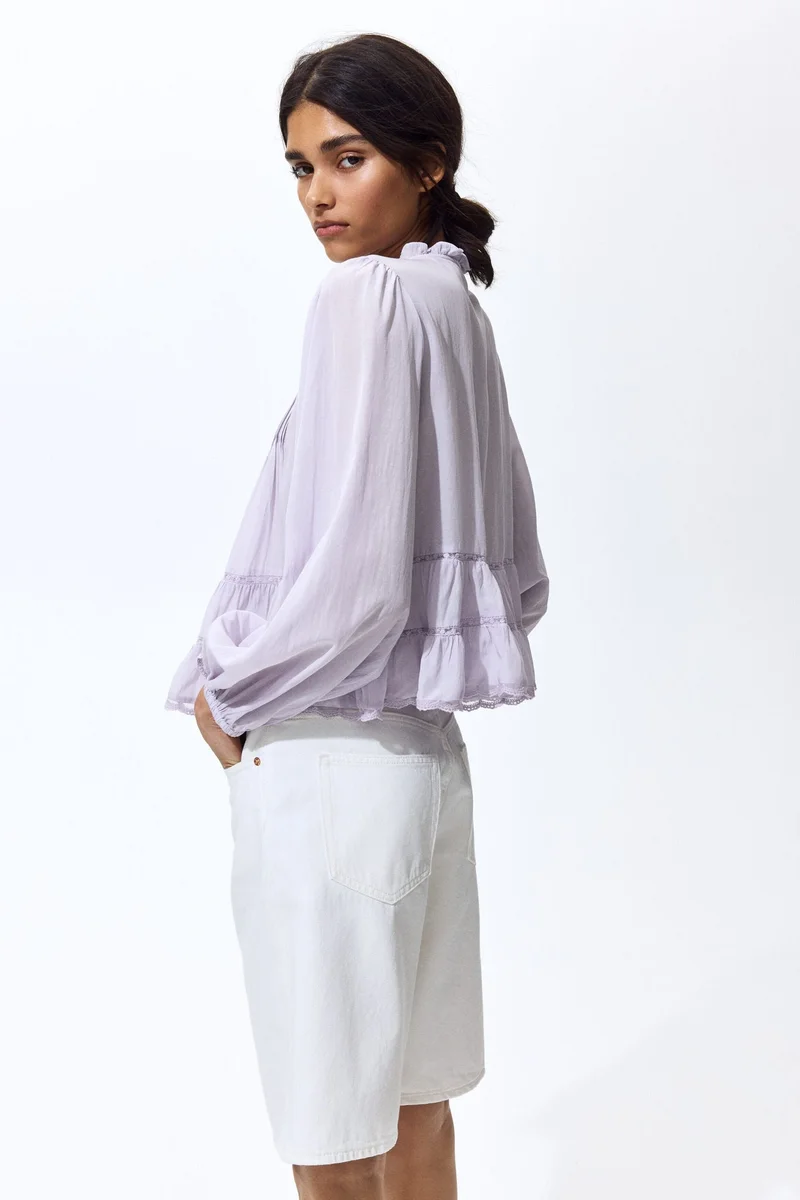 H&M Pintucked blouse