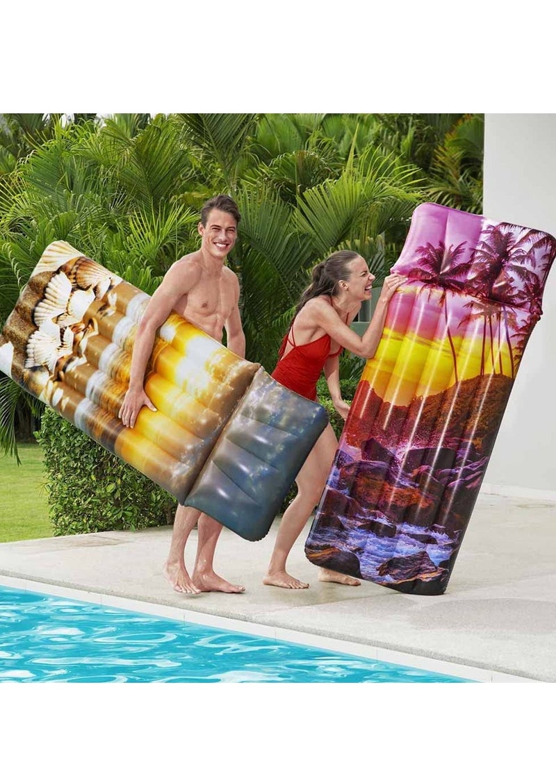 Airmat Beach Seagull View  Inflatable Swimming Ring  Air Mattress 183X71Cm - Image 4