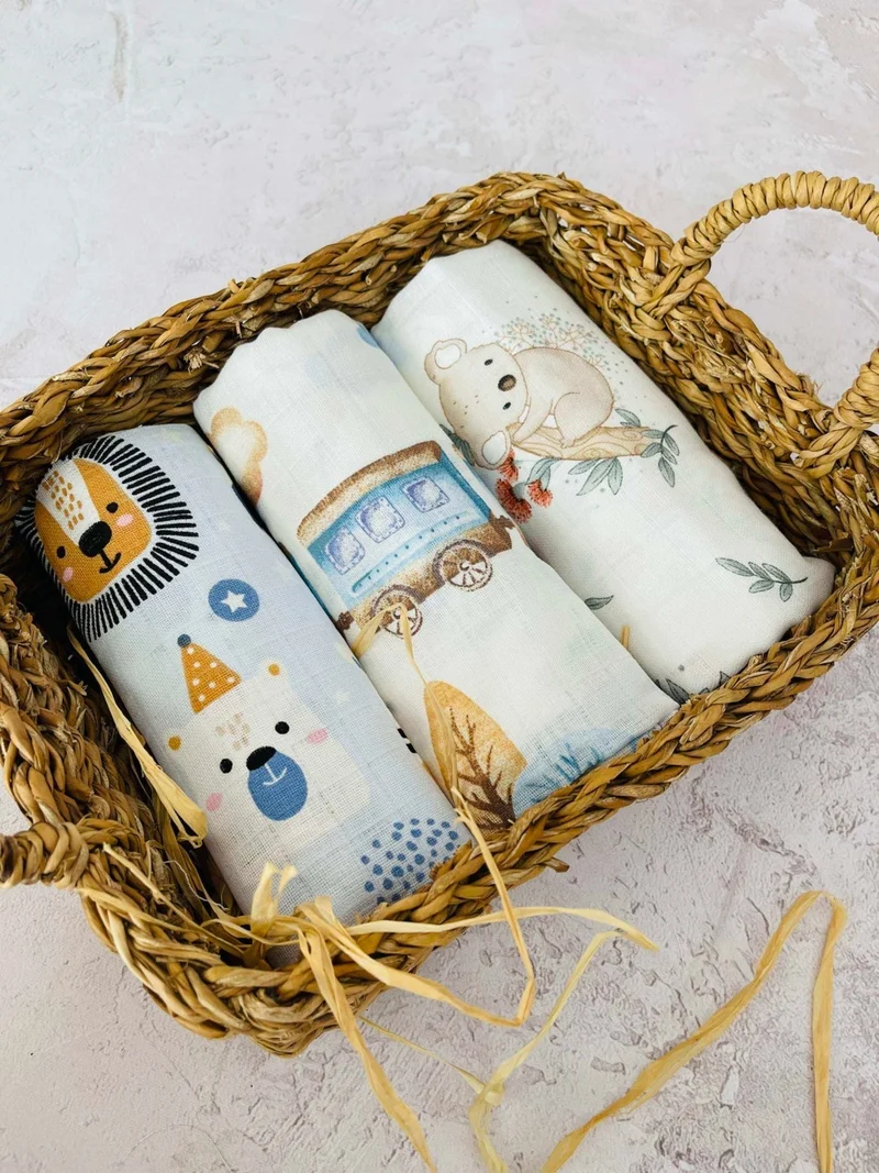 جونييروس 3 Multi-Purpose Muslin Cloth Cover Blanket