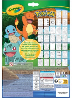 Crayola Pokemon Activities Coloring Book | 32 Pages with 7 Markers Included - Featuring All Your Favorite Pokemon Characters - Creative Fun at Home and On-the-Go | Ages 3+  - Image 2