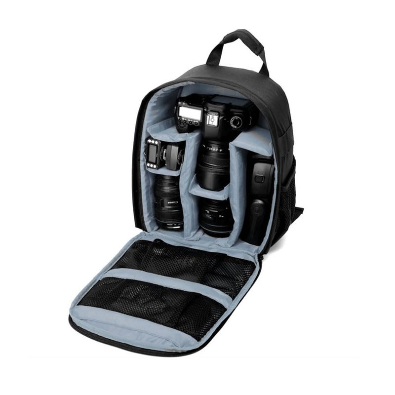 winvin Waterproof SLR/DSLR Camera Backpack Shoulder Bag Travel Case For Canon Nikon Sony Digital Lens (Medium, Grey) - Image 1