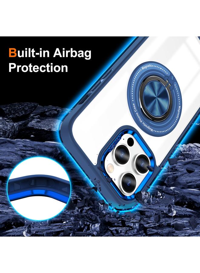 اس-توب جراب لهاتف iPhone 15 Pro Max مزود بحلقة دوارة مغناطيسية - Image 3