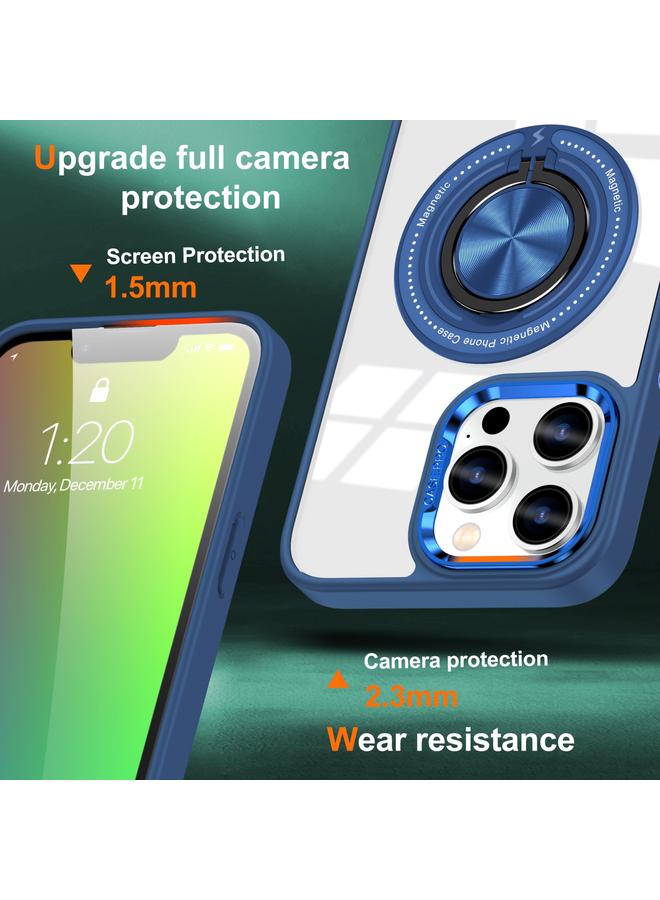 اس-توب جراب لهاتف iPhone 15 Pro Max مزود بحلقة دوارة مغناطيسية - Image 2