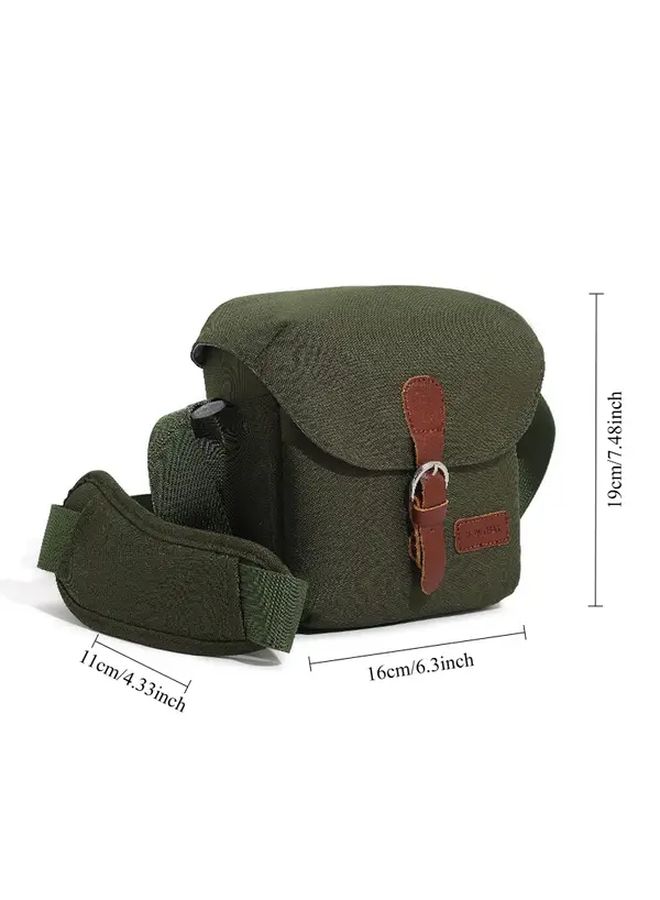 Army Green Camera Backpack For Micro Single Lens Reflex Crossbody Shoulder Bag Outdoor Lightweight - Image 3