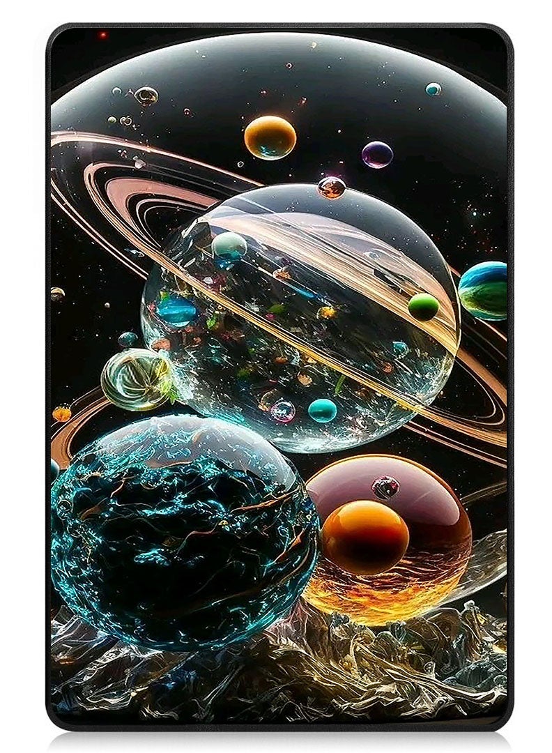 Theodor Protective Flip Case For Apple iPad Pro 11 (2024) With Trifold Stand Auto Wake Sleep Shockproof Cover Planets 3 - Image 1