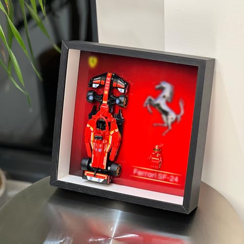 iLuane Display Wallboard for Speed Champions Ferrari SF-24 Race Car Toys - Building Sets 77242 , Adult Collectibles Wall Mount, Home or Office Décor (No Car Included) - Image 1