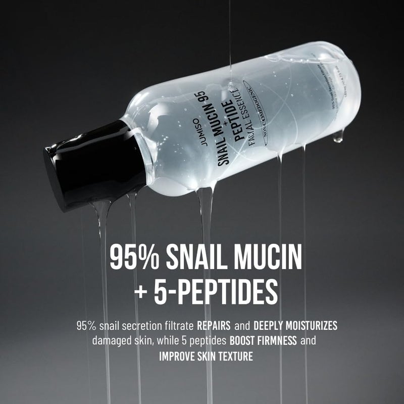 JUMISO Snail Mucin 95% + Peptide Essence 4.73 fl.oz / 140ml | Hydrating Serum with Snail, Face Moisturizer for Dry Skin, Daily Deep Hydration, Korean Skincare - Image 4