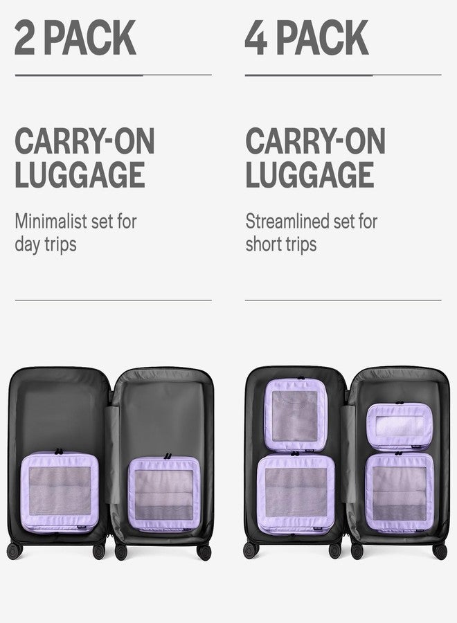 Aerotrunk Compression Packing Cubes for Travel - Luggage Organizer Bags - Double Zipper Packing Cubes for Suitcases (2-Pack, Purple) - Image 4