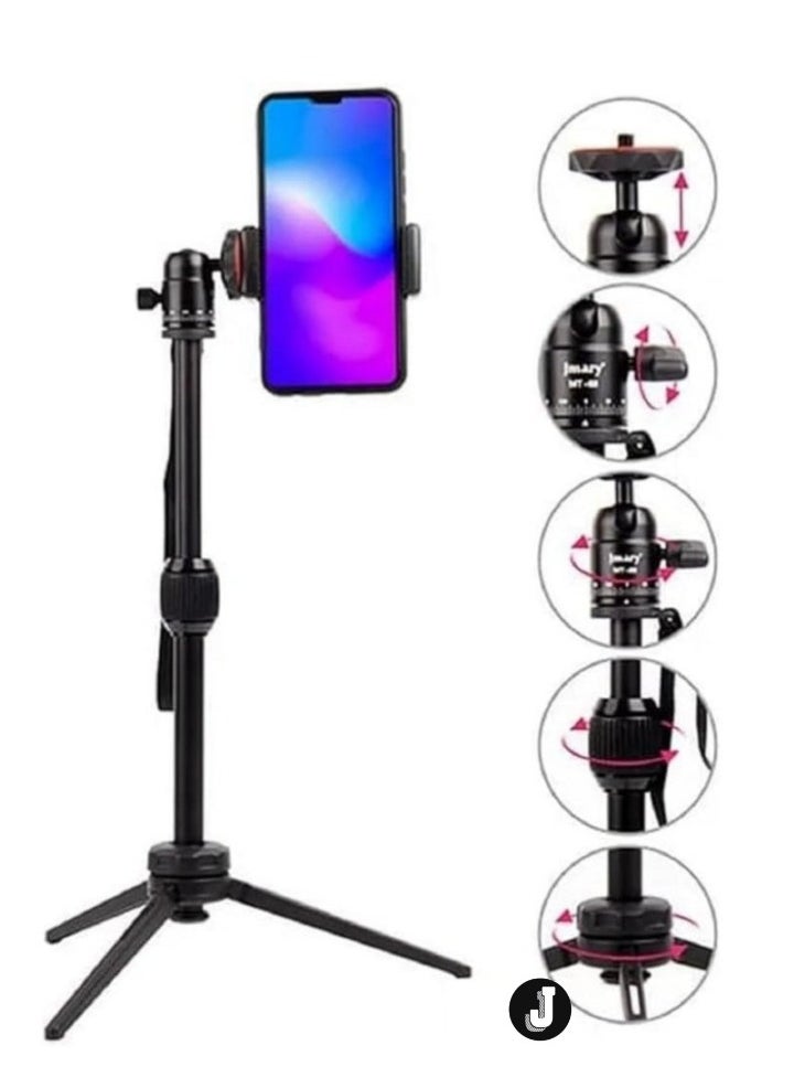 JAJEEK Table Tripod Stand – Lightweight Aluminum, 39.5cm Max Height, 3kg Load Capacity for Mobile Phones & Cameras - Image 1