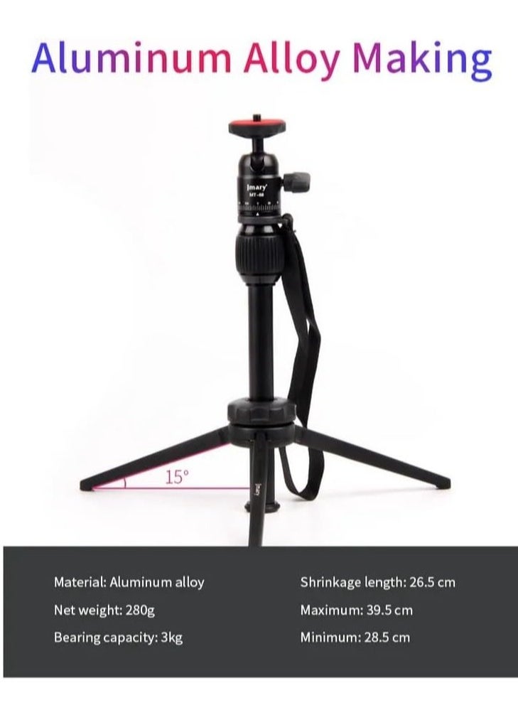 JAJEEK Table Tripod Stand – Lightweight Aluminum, 39.5cm Max Height, 3kg Load Capacity for Mobile Phones & Cameras - Image 5