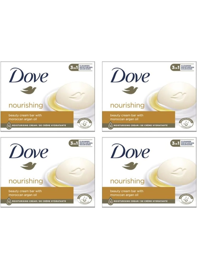 Dove Nourishing Beauty Cream Bar 4 x 90 g. - Image 1