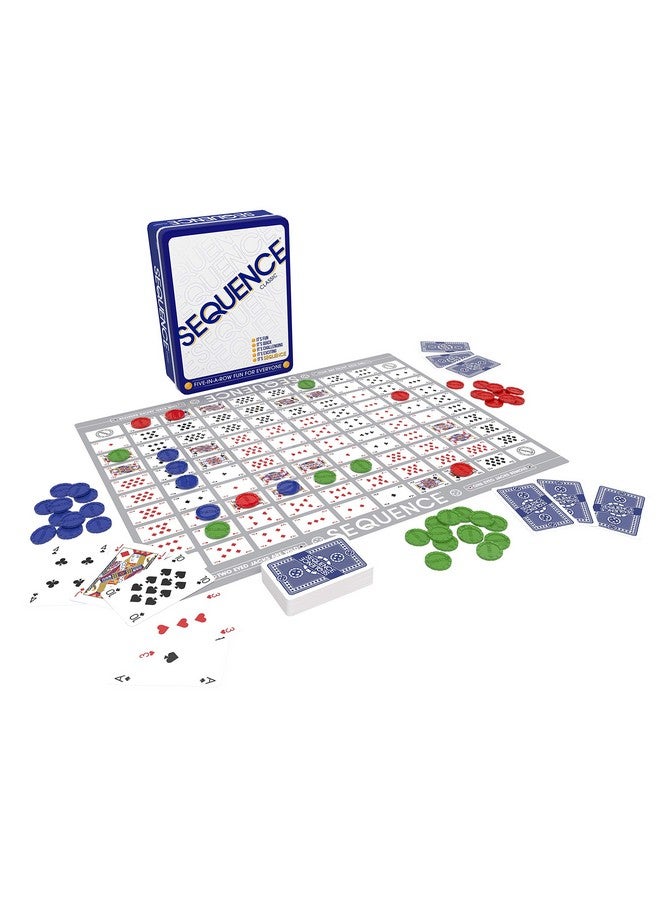 Jax Sequence in a Tin - Five-in-a-Row Fun for Everyone by Jax, White, 2-12 Players - Image 2