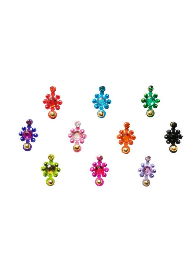 Comet Busters Multicolor Bindi For Women (Bin185)(9Mm) - Image 1