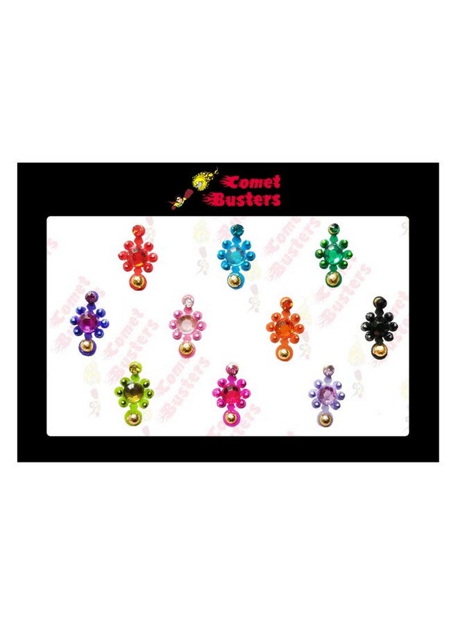 Comet Busters Multicolor Bindi For Women (Bin185)(9Mm) - Image 2