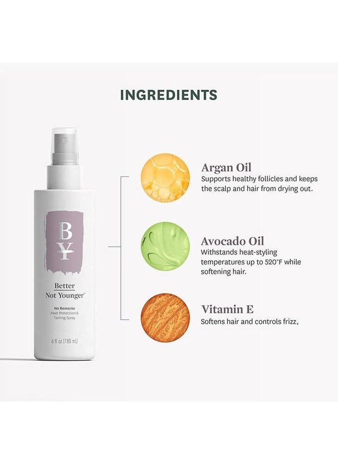 Better Not Younger No Remorse Heat Protection & Taming Spray, 6 Fl Oz  - Image 2