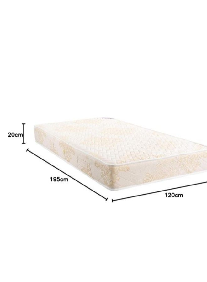 مرتبة نوم مريحة مقاس 120 × 195 × 20 سم، مرتبة سرير بارتفاع متوسط توفر دعماً مريحاً للاستخدام اليومي - Image 3