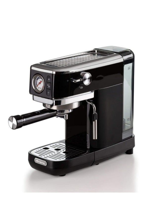 أريتي 1300W Metal Slim Espresso Machine with Pressure Gauge Black 29 x 14 x 34 cm 00M138132ARSA 1.1 L 1300 W 00M138132ARSA black - Image 2