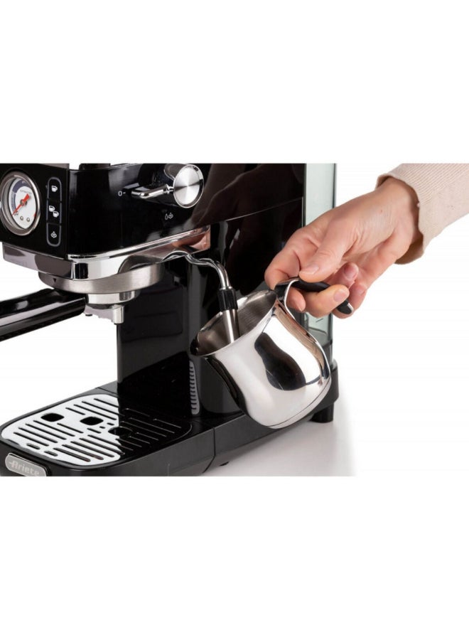 أريتي 1300W Metal Slim Espresso Machine with Pressure Gauge Black 29 x 14 x 34 cm 00M138132ARSA 1.1 L 1300 W 00M138132ARSA black - Image 4