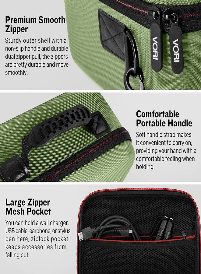 VORI Carrying Case for Nintendo Switch, Travel Storage Hard Shell Protective Portable Carry Bag with Shoulder Strap for Nintendo Switch Console & Accessories, Pro Controller, Black - Image 3