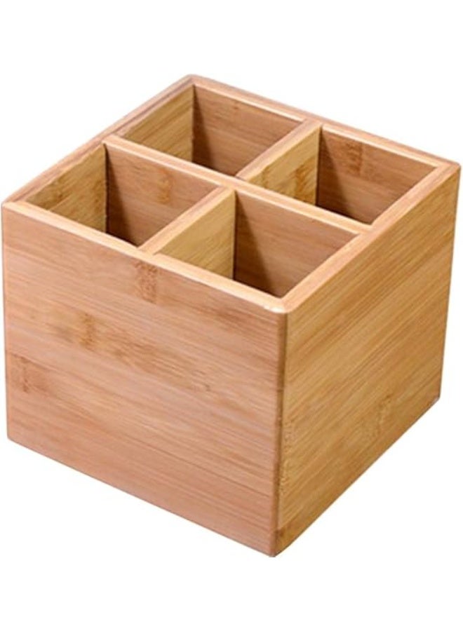 أركوس حامل أدوات من الخيزران Arcos 794800 مقاس 150x160x160مم منظم بأربعة أقسام - Image 1