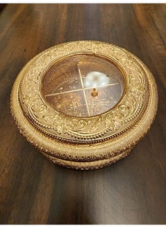 كويزيرا صندوق فواكه جافة من مينا خشبي من Quesera مكون من 4 أقسام/ صندوق حلويات ديوالي/ صندوق هدايا ديوالي  - Image 2