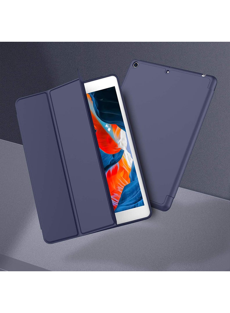 Theodor iPad 9th/8th/7th Generation Case (2021/2020/2019) iPad 10.2-Inch Case with Pencil Holder [Sleep/Wake] Slim Soft TPU Back Smart Magnetic Stand Protective Cover Cases Navy Blue  - Image 5