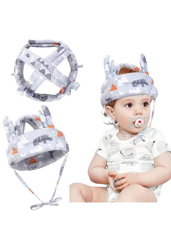 MIXDE Baby Helmet for Crawling Walking Baby Head Protector - Head Protection for Infant Baby No Bumps and Soft Cushion Safety Headguard I Toddler Inflatable Helmets 1-2 Years Old, 6-12 Months  - Image 1