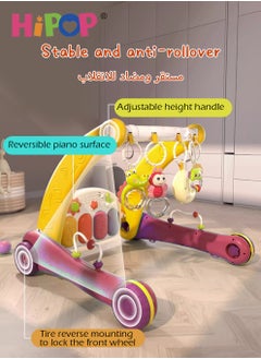 HIPOP 2 In 1 Baby Gym Play Mats,Baby Toys Kick and Play Piano Gym Activity Center For Infants,Baby Walker Fitness Rack  - Image 5