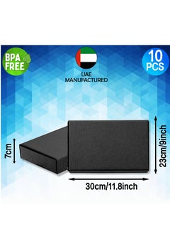 HYFY [10 PCS] Black Shipping Box Cardboard Box 30x23x8cm Small Cardboard Boxes Corrugated Box Cardboard Shipping Boxes Small Carton Cardboard Boxes For Mailing Box Packaging E Commerce Moving Box  - Image 3