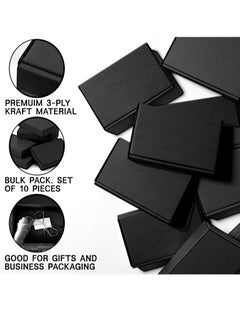 HYFY [10 PCS] Black Shipping Box Cardboard Box 30x23x8cm Small Cardboard Boxes Corrugated Box Cardboard Shipping Boxes Small Carton Cardboard Boxes For Mailing Box Packaging E Commerce Moving Box  - Image 2